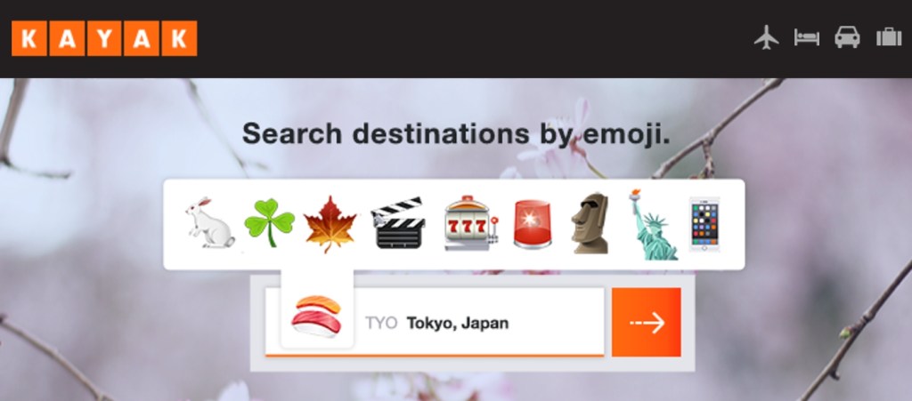 Kayak Will Now Let You Search for Destinations By Emoji