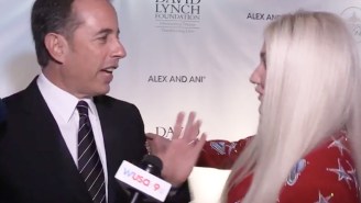 Watch Jerry Seinfeld Coldly Rebuff Kesha’s Multiple Attempts To Give Him A Hug