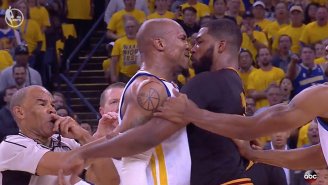 David West Tried To Fight All Of The Cavs After Kyrie Irving Forced A Jump Ball