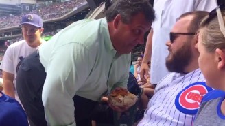 An Angry Chris Christie Got Into A Baseball Fan’s Face After Being Heckled In Milwaukee
