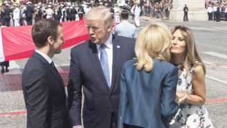 Trump Ends His French Visit With An Uncomfortable, 25-Second Long Handshake With President Macron