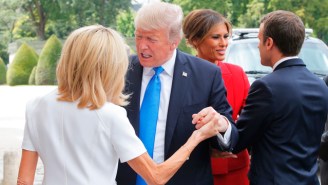 President Trump’s ‘Shake And Yank’ With The French First Lady May Be His Most Awkward Handshake Yet