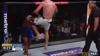 Justin Gaethje Gets A Vicious TKO Win Over Michael Johnson In His UFC Debut