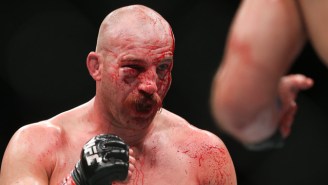 A Mustached Former Olympian Who Was Once Homeless And Worked At Starbucks Won A Bloody UFC Bout