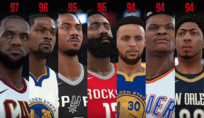 The List Of The 30 Best Players In 'NBA 2K18'