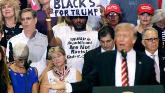 The ‘Blacks For Trump’ Guy Standing Behind Trump At His Phoenix Rally Has A Scary And Troubling Past