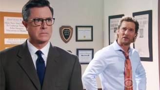 Matthew McConaughey Helps Stephen Colbert Relive His Sketch Comedy Past And Spin Some Fresh ‘McConaughey-Isms’