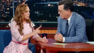 Leah Remini Warns Stephen Colbert About Angering The Church Of Scientology