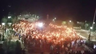 Tiki-Torch-Carrying Nazis/White Supremacists March Through The UVA Campus Chanting ‘You Will Not Replace Us’
