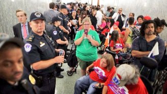 Capitol Hill Police Are Arresting And Dragging Protesters Of The GOP Healthcare Bill Down Hallways