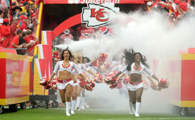 SH*T! Kansas City Cheerleader Gets DESTROYED by Camera Man. 