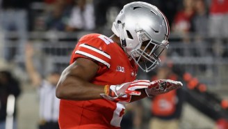 Ohio State’s Star Freshman Running Back Paid Homage To LeBron James After Scoring A Touchdown