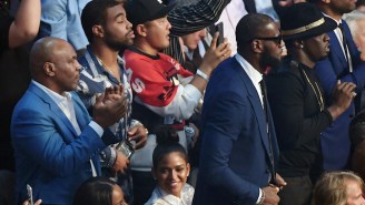 Mike Tyson Struggled To Watch The Mayweather-McGregor Fight Because LeBron James Sat In Front Of Him