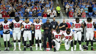 The White House Says President Trump’s ‘Take A Knee’ Stance Is ‘Pretty Black And White’