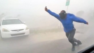Reporters Can Barely Withstand Hurricane Irma’s Powerful Gusts, And One Weather Channel Cameraman Finds Out The Hard Way