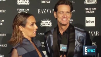 Jim Carrey Blows The Mind Of A Fashion Reporter With An Existentially Nihilistic Red Carpet Rant