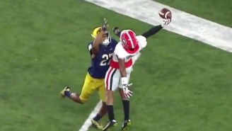 A Georgia Wide Receiver Gave Us An Early Submission For College Football’s Catch Of The Year