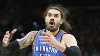 Steven Adams Isn’t Thinking About Kevin Durant, He’s Hugging A Sea Lion