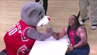 Watch Booker T Put A Bear Through A Table For Beating Him At Arm Wrestling