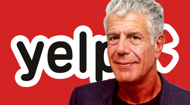 anthony bourdain yelp reviewers