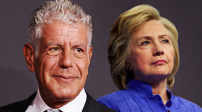 Anthony Bourdain Slams Hillary Clinton's Harvey Weinstein Statement