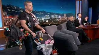 George Clooney Uses His Kids To Sneak Matt Damon Onto ‘Jimmy Kimmel Live’ And Keep The Feud Alive