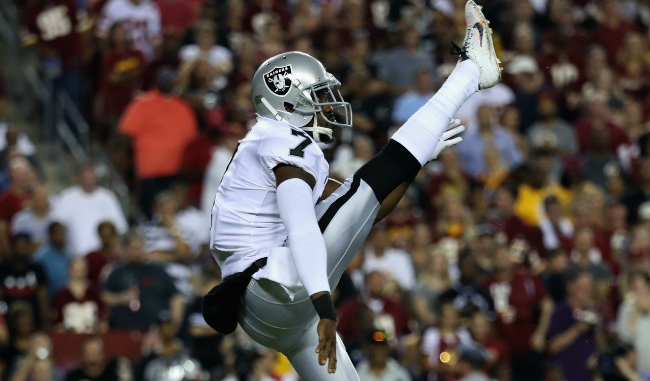 Marquette King shows off accuracy, punts football through