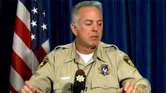 The Las Vegas Sheriff Gets Choked Up While Discussing The Bravery Of His Injured Deputies