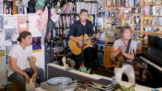 Hanson Bring Rich Vocal Harmonies And Upbeat Vibes To Their Stripped-Down Tiny Desk Performance