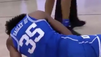 Marvin Bagley Left Duke’s Game Against Michigan State After A Nasty Eye Poke By A Teammate (UPDATE)