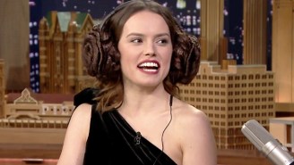 Daisy Ridley Pulls Off The Princess Leia Buns While Playing A ‘Star Wars’ Whisper Challenge On ‘Fallon’