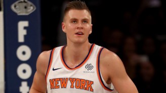 Kristaps Porzingis’ Latest Unicorn Moment Came When He Blocked Cody Zeller Three Times In A Row
