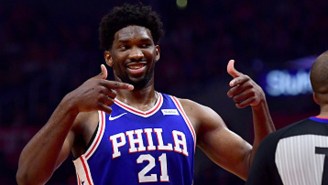 Joel Embiid Pointed For The Exits After Andre Drummond Fouled Out Against The Sixers