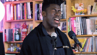 Moses Sumney’s Tiny Desk Concert Is A Mesmerizing Moment Of Intimately Looped Soul