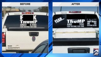 The ‘F*ck Trump’ Truck Lady Has Added An Addition To Her Display After Being Arrested