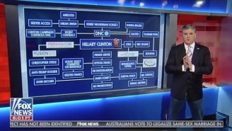 Twitter Users Made Much-Needed Improvements To Sean Hannity’s Hillary Clinton Conspiracy Board