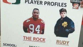 A Miami Fan’s ‘College GameDay’ Sign Illustrated The Difference Between The Rock And ‘Rudy’