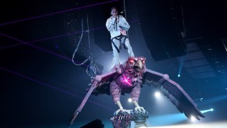 Travis Scott Took His Giant, Mechanical Bird All The Way To London For His EMA Performance