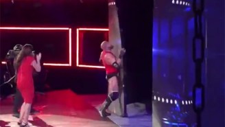 Triple H Celebrated His Survivor Series Win By Accidentally Running Right Into A Video Screen