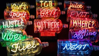 These Neon Whiskey Bottles Are The Perfect Gift For The Imbibing Art Lover