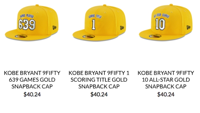 海外限定即完売]LA Kobe Bryant Cap UPSIDE+rubic.us