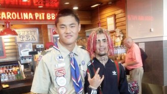 A ‘High As F-ck’ Lil Pump Hilariously Thought A Boy Scout Was In The Military