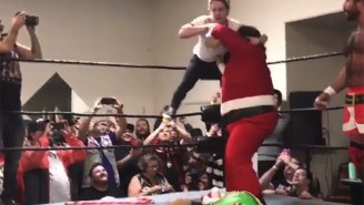 Macaulay Culkin Used ‘Home Alone’ Traps To Help Santa Win A Wrestling Match