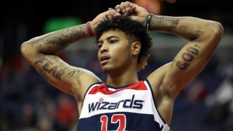 Kelly Oubre Unleashed His Inner Hypebeast By Wearing A Supreme Shooting Sleeve In A Game