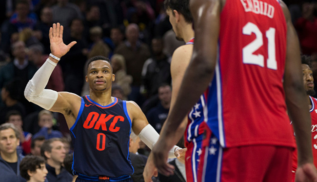 Russell Westbrook And Joel Embiid Kept The Trash Talk Going Post Game