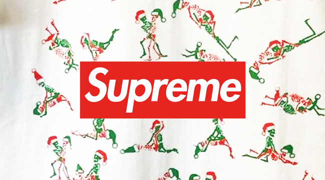 Supreme Wishes You A NSFW Christmas With Their Holiday Tee