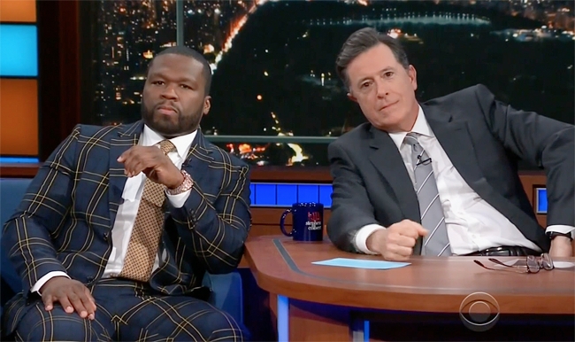 50 Cent Tells Stephen Colbert To Say 'f*ck Jimmy Kimmel'