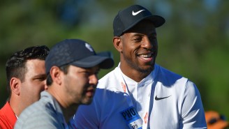 Andre Iguodala Celebrated His Birthday Following Tiger Woods At Torrey Pines