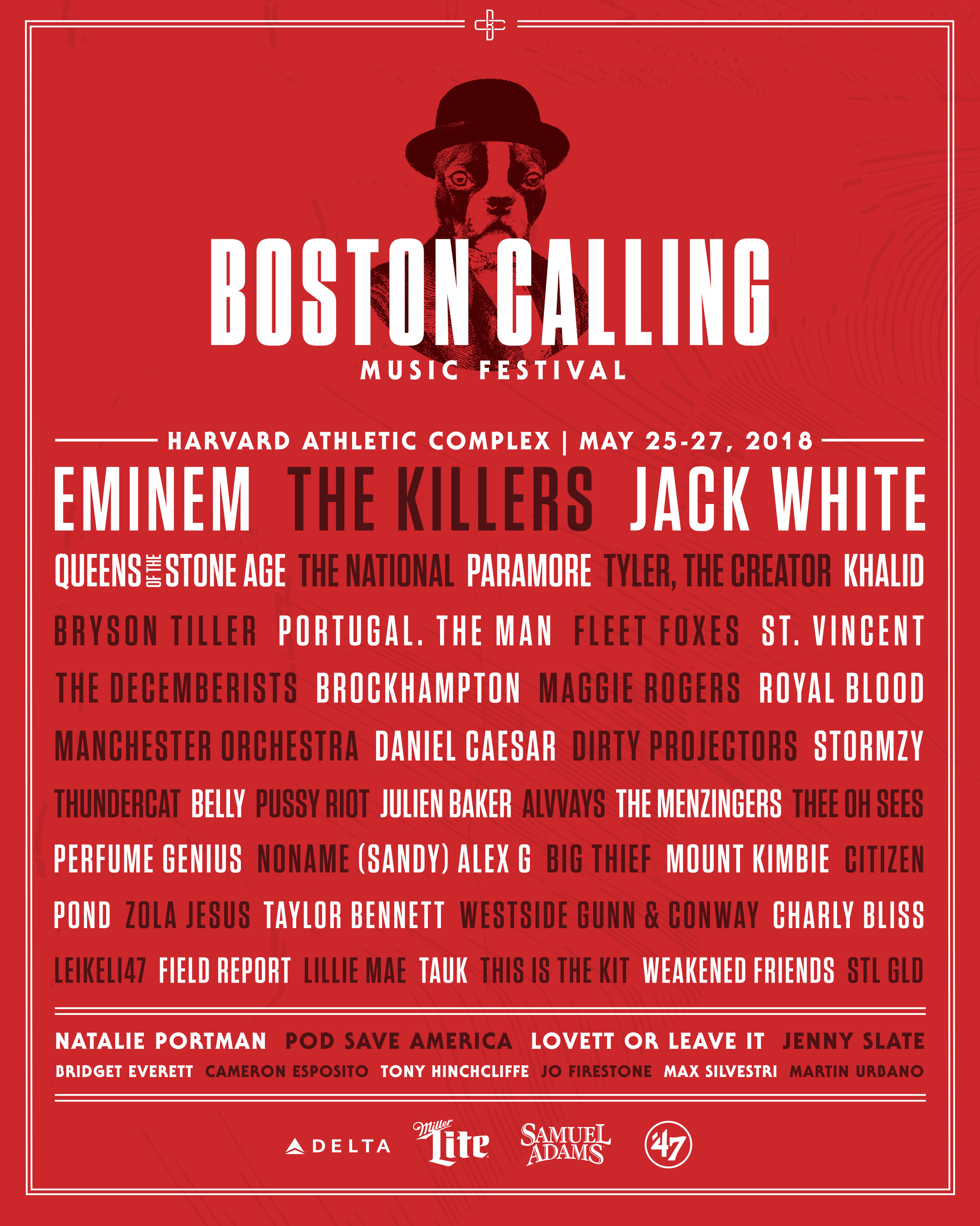 Boston Calling 2018 Lineup Poster Revealed Eminem Jack White Qotsa