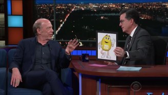 J.K. Simmons Answers Stephen Colbert’s Burning Questions About Voicing The Yellow M&M